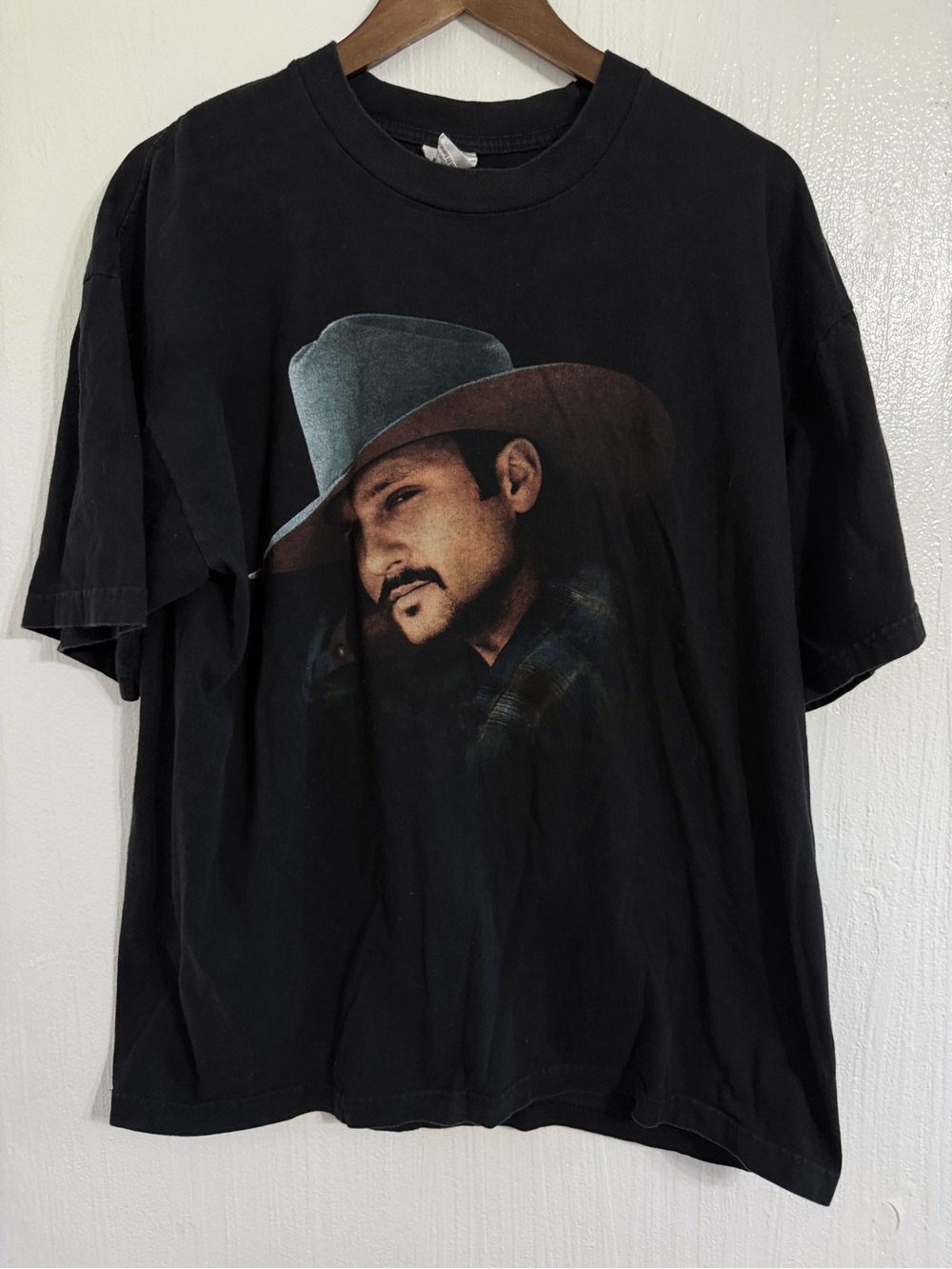 Tim McGraw T-Shirt Mens XL Black 90s Country I Like It I Love It Tour Champ Tag